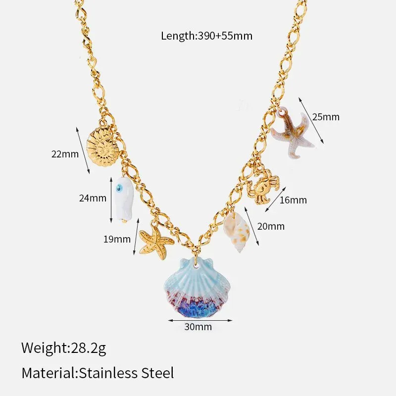 Ivanda Fruit Salad Charm Necklace Gold CHXL02076-1 - view 03