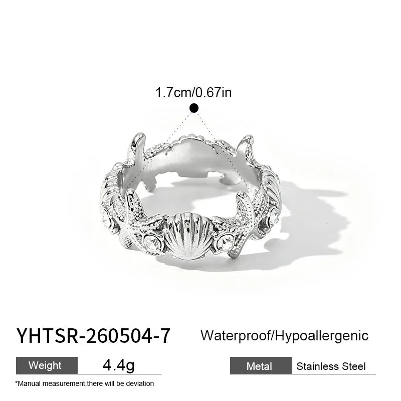 Ivanda Gold Stainless Steel Ring YHTSR-260504 - view 03