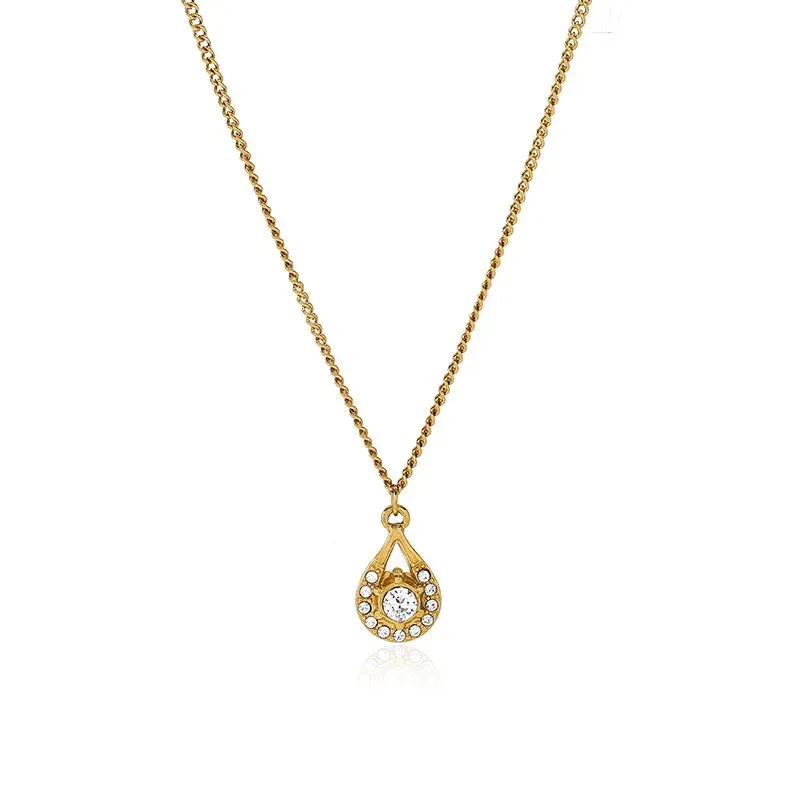 Ivanda Bow Pendant Necklace Pearl Drop Gold YHWM-N251201 - view 06