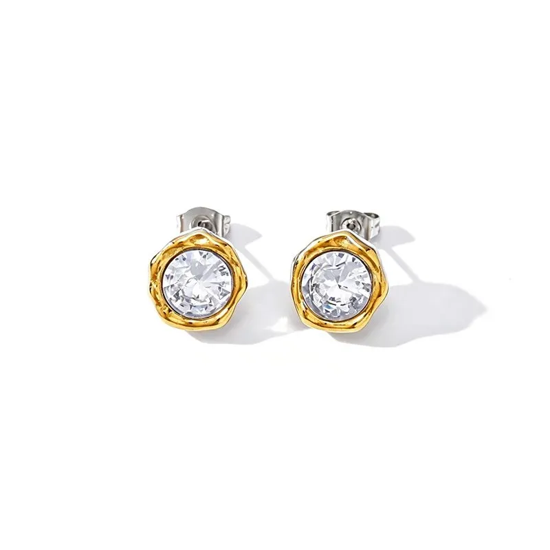Ivanda Gold Hoop Earrings Stainless Steel YHTSE-260518 - view 04
