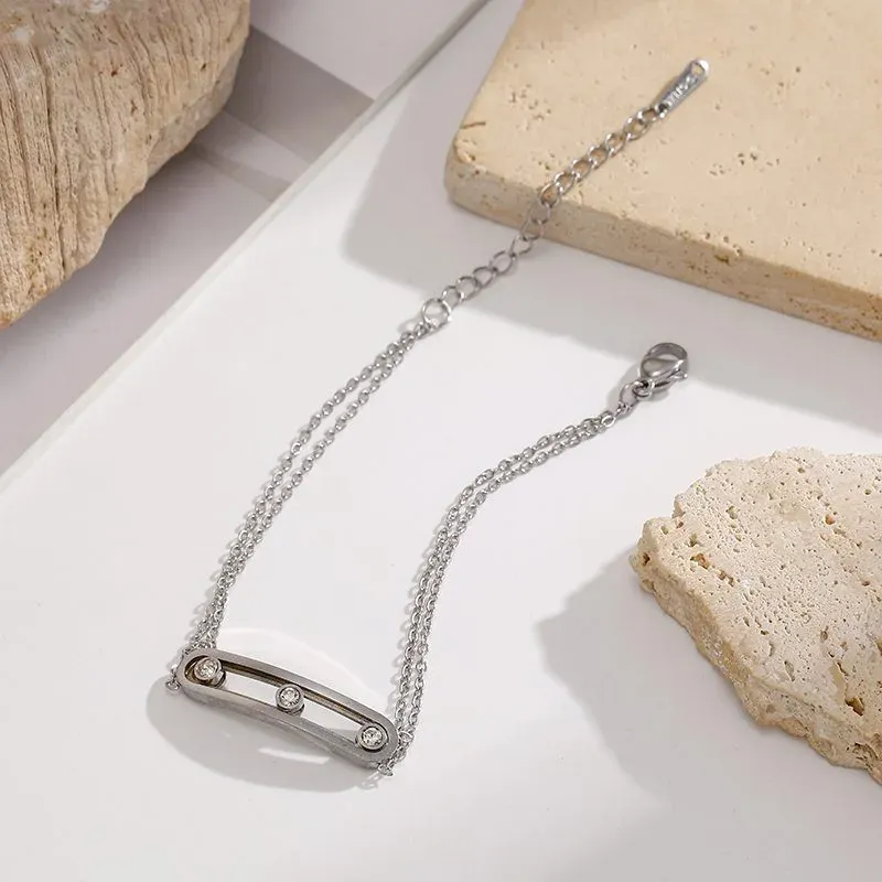 Ivanda Silver ID Bar Bracelet Pavé CHOS-0168-G - view 04