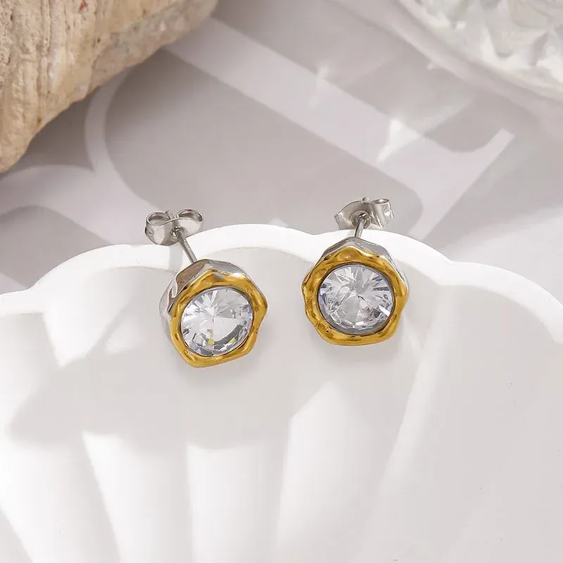 Ivanda Gold Hoop Earrings Stainless Steel YHTSE-260518 - view 02