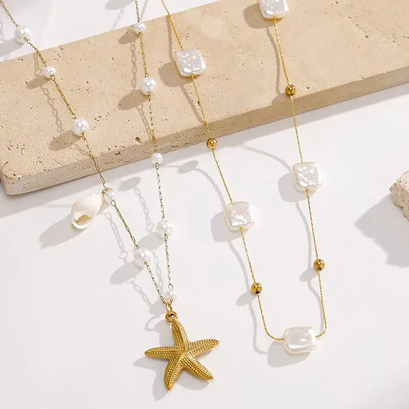 Ivanda Cube Crystal Station Necklace Long Gold CHZRK616-9 - view 06