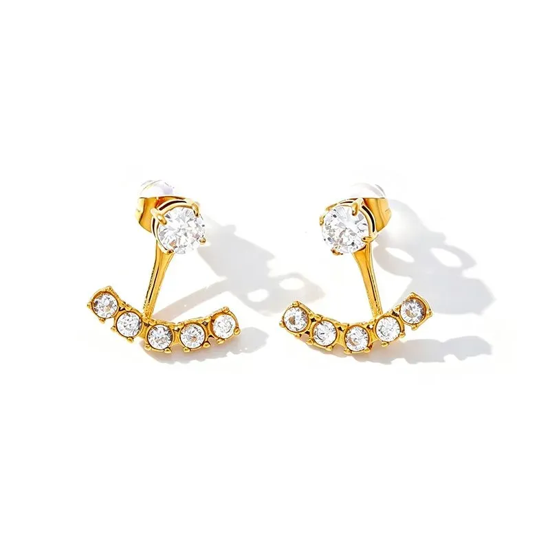 Ivanda Gold Everyday Earrings Stainless Steel YHTSE-260838 - view 02