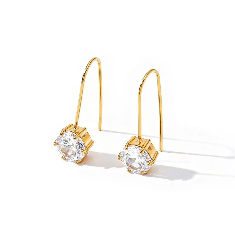 Ivanda Gold Drop Earrings Stainless Steel YHTSE-260509 - view 04