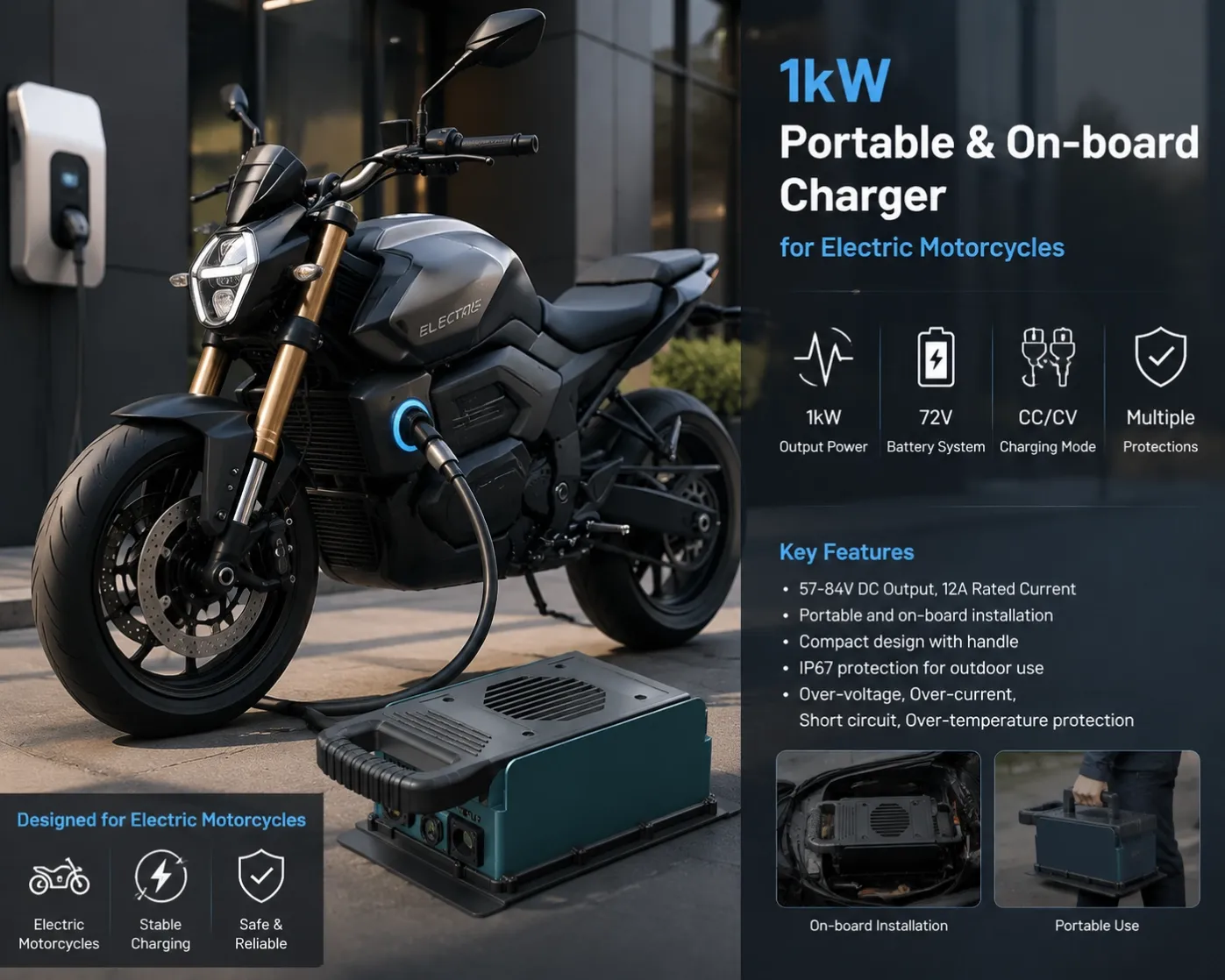 1KW E-MOTOCYCLE