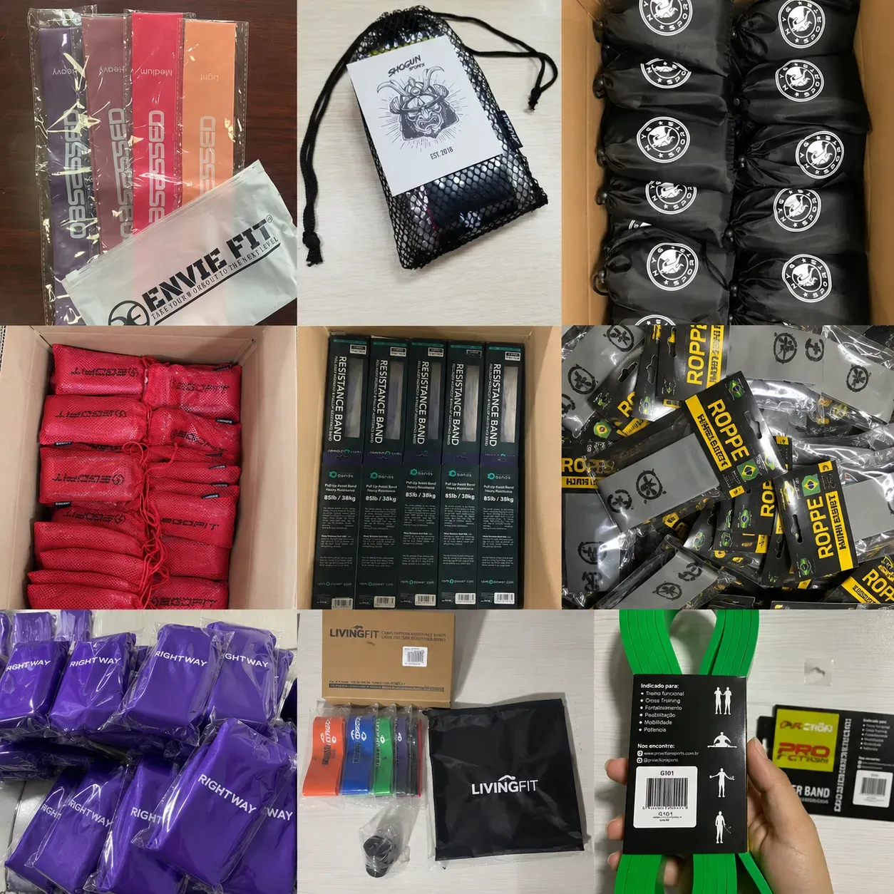 exercise bands custom package