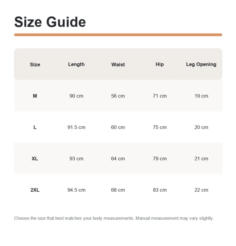 GENY YOGA 8882 fleece-lined winter leggings size chart M to XXL