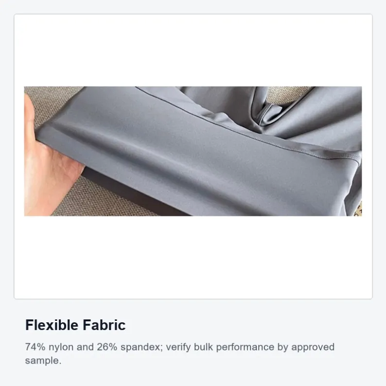 74 percent nylon and 26 percent spandex fabric for biker shorts 2356