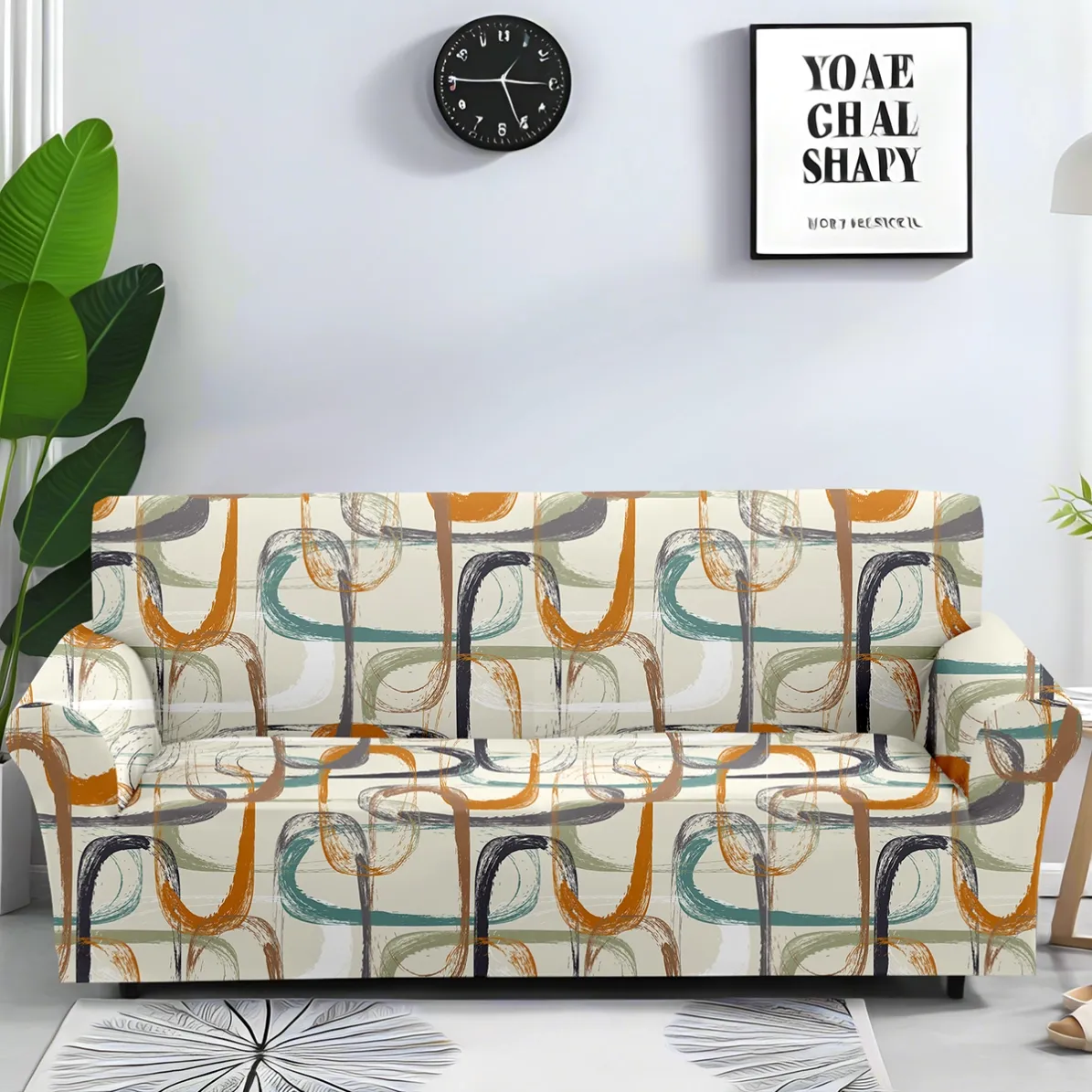Printed sofa cover design for wholesale