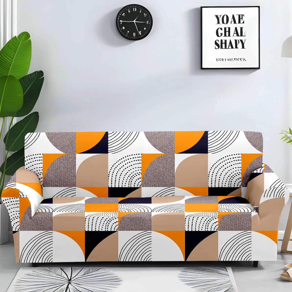 Private label printed sofa cover