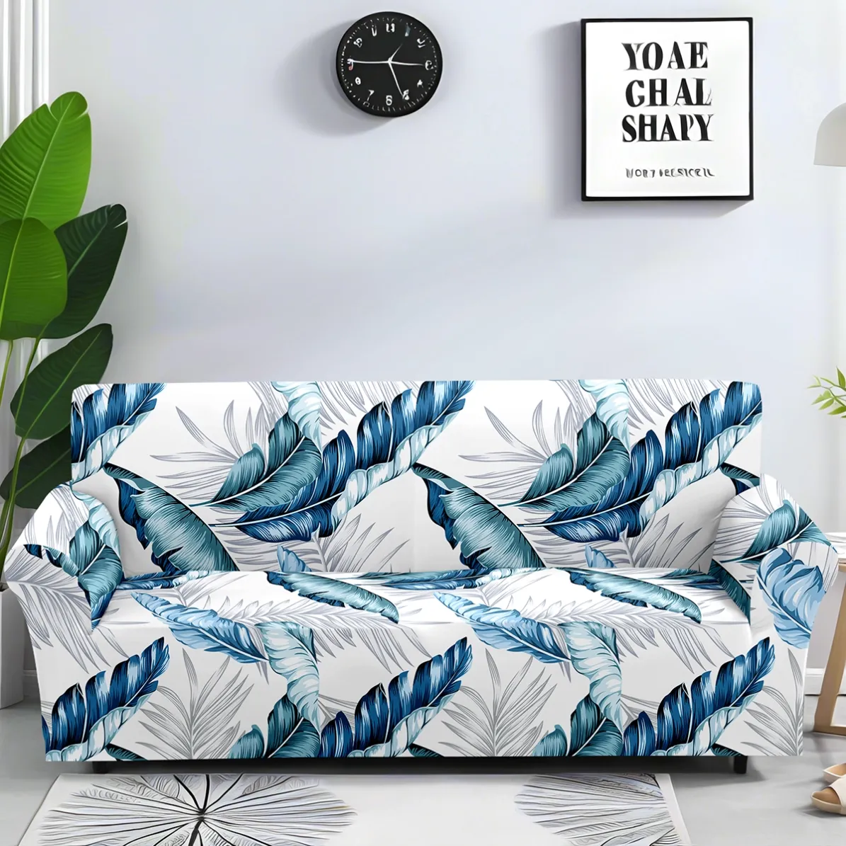 Polyester spandex printed sofa cover