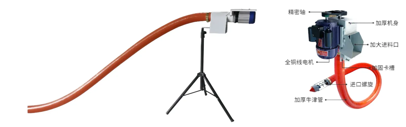 Single-Drive & Mid-Drive Grain Suction Machine — agricultural processing machine