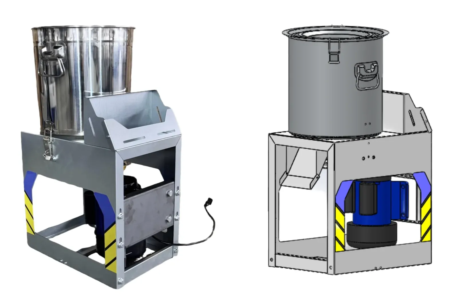 Belt-Drive Vegetable Shredder — agricultural processing machine