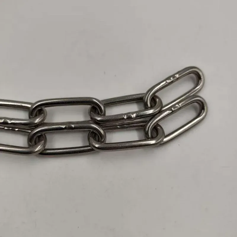 aisi316 stainless steel long link chain