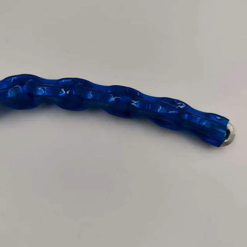 zinc plated security chain with blue pvc