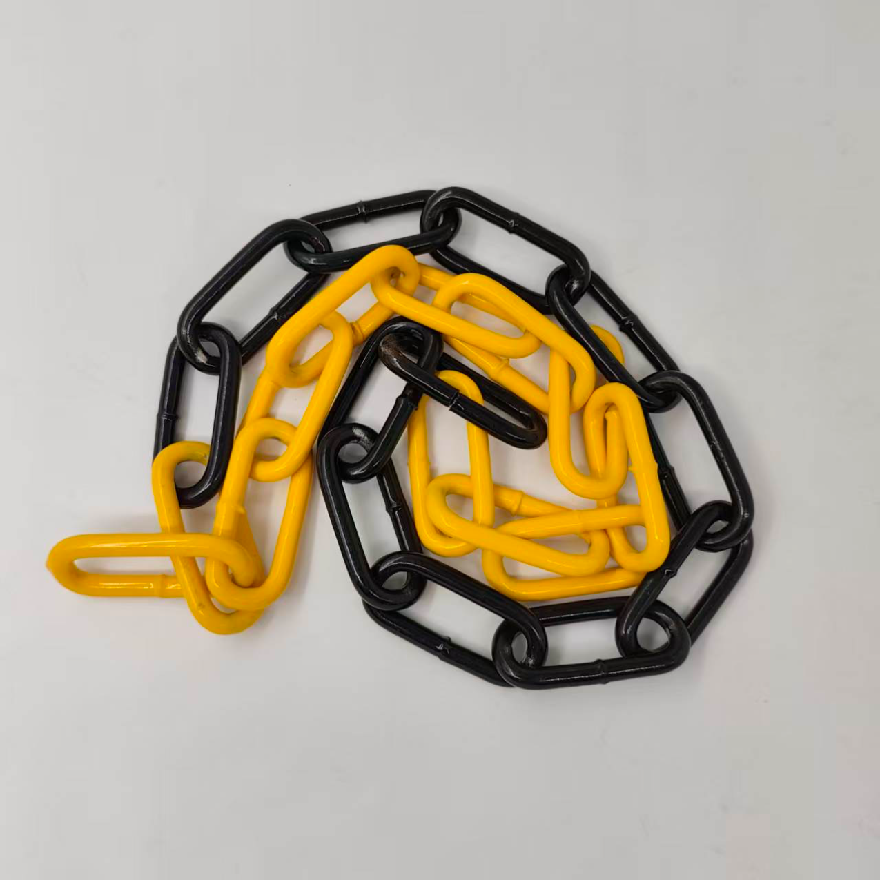 yellow and black barrier chain