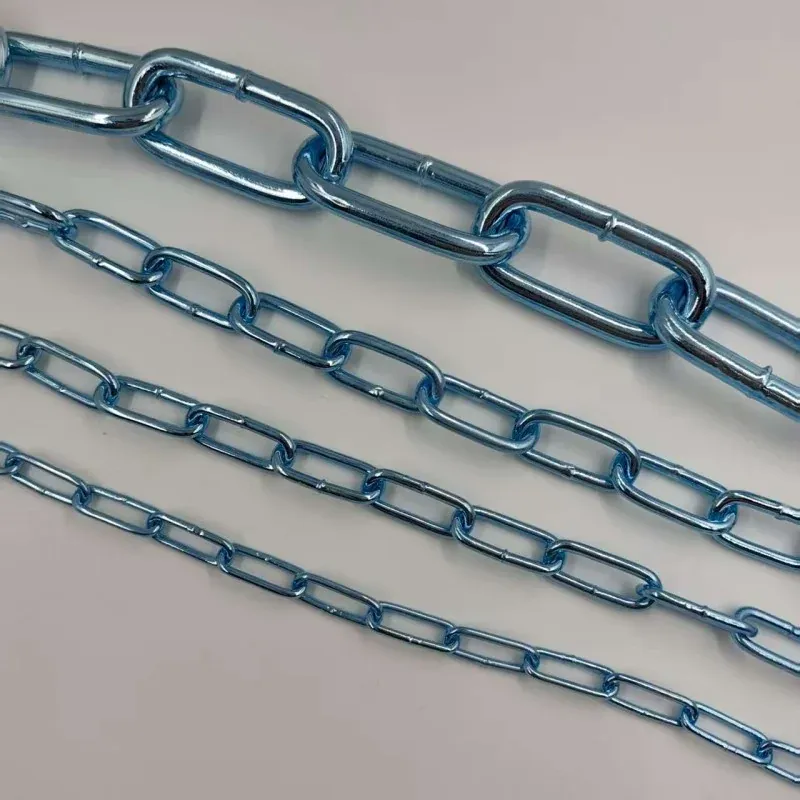 electro galvanized blue din763 link chain