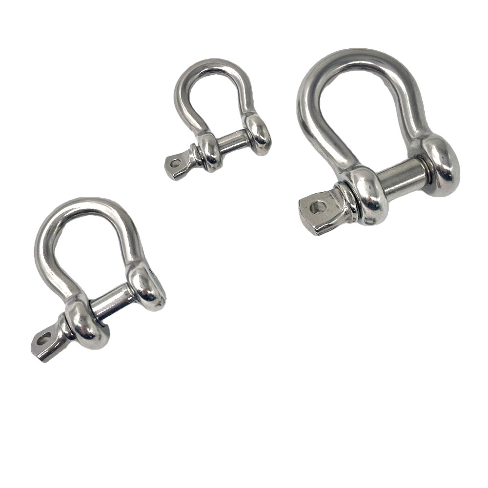 Stainless steel bow shackle