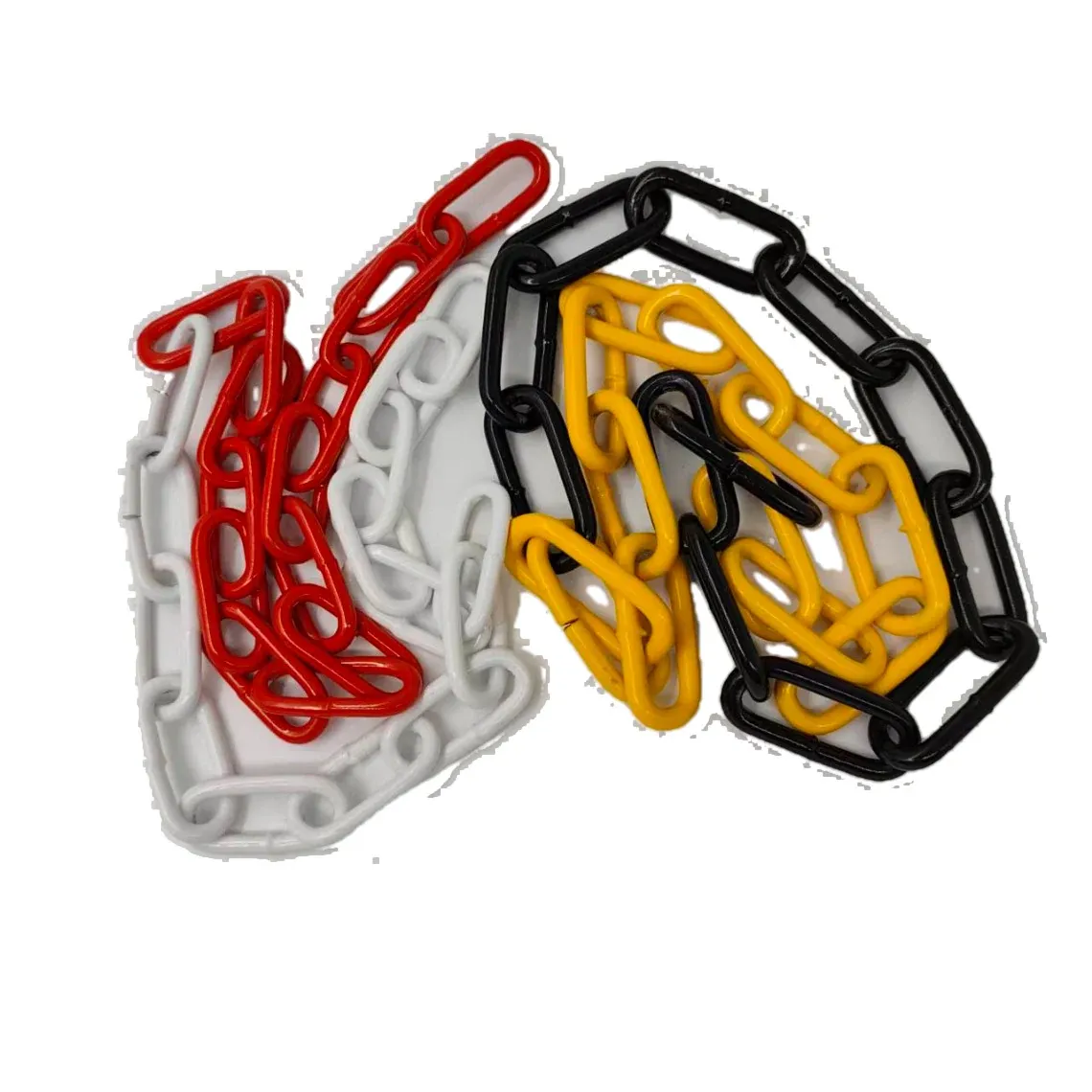Plastic coating barrier chain