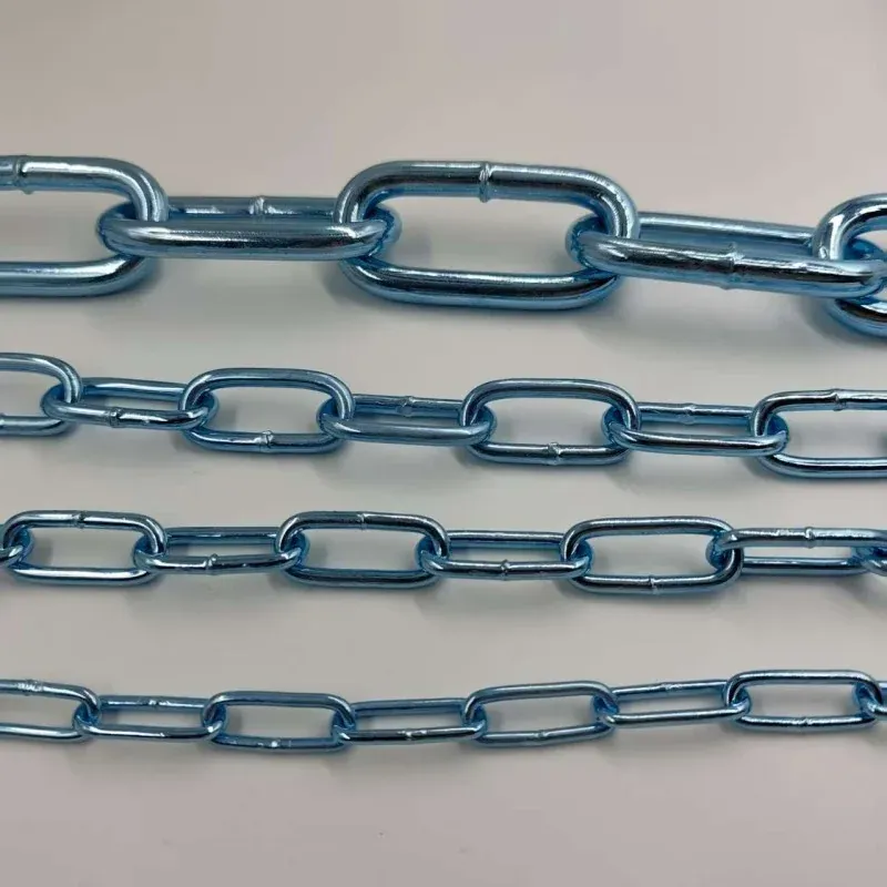 electro galvanized blue din763 link chain