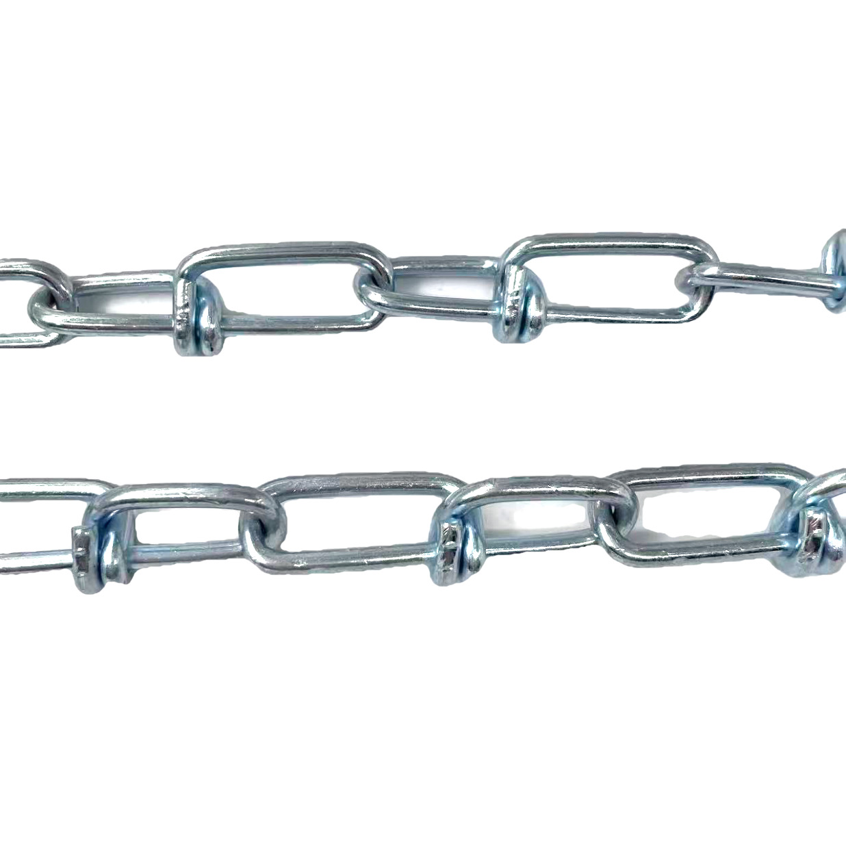 Zinc plated DIN5686 knotted chain