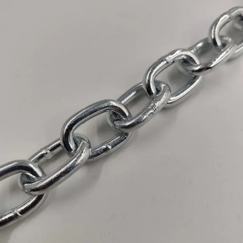 zinc plated american standard passing link chain