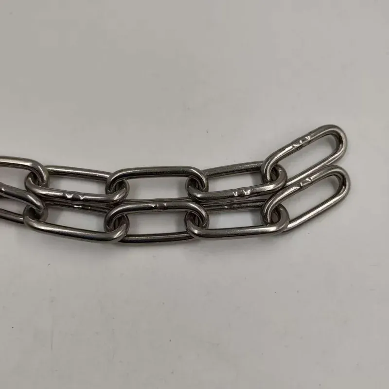 aisi316 stainless steel long link chain