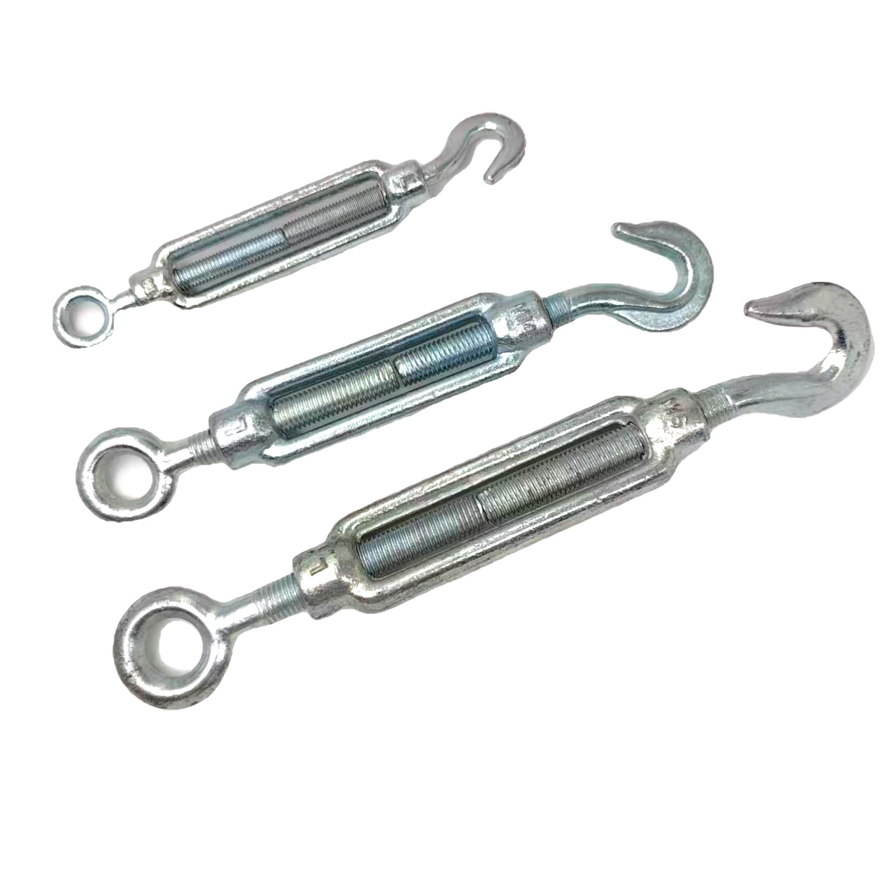Galvanized turnbuckle hook and eye
