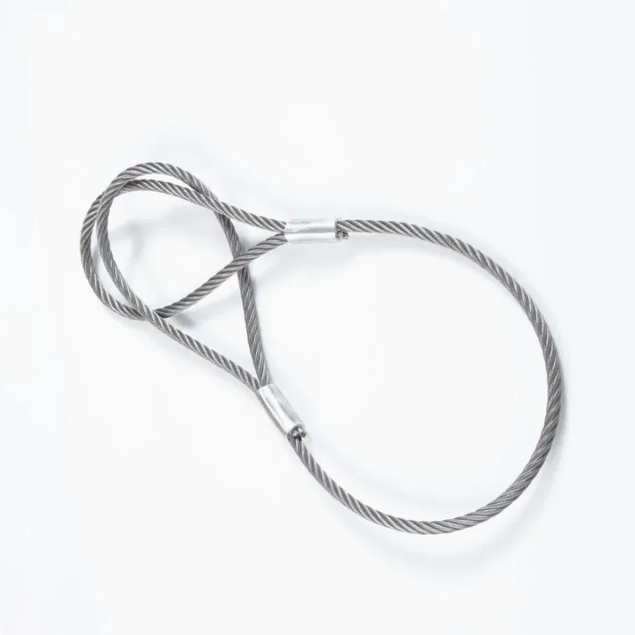 crane lifting steel swaged soft loop slings