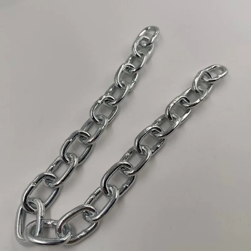 zinc plated american standard passing link chain