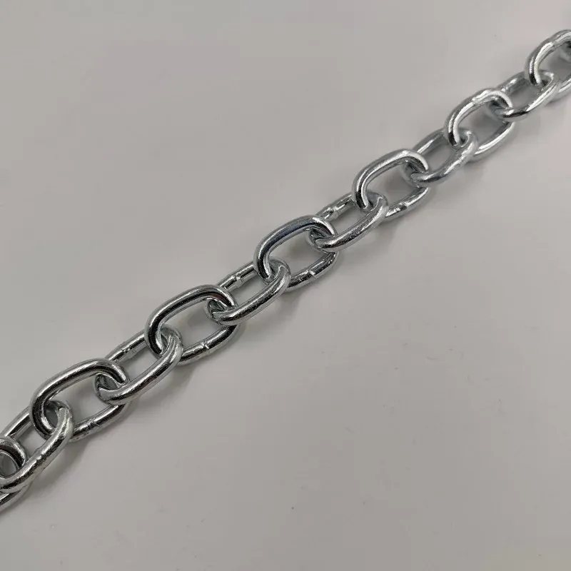 zinc plated american standard passing link chain