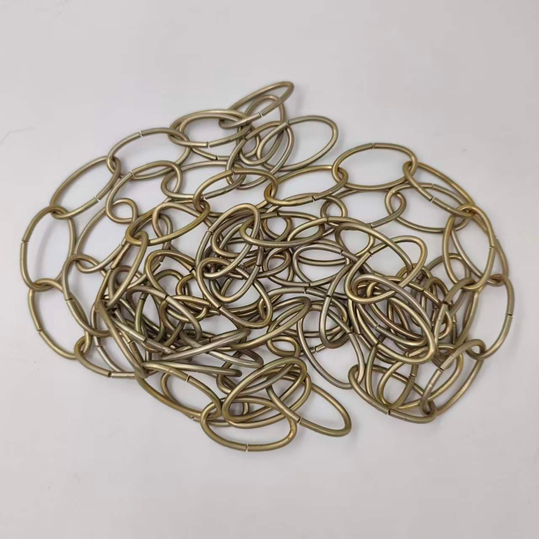 antique brass decorative oval chain