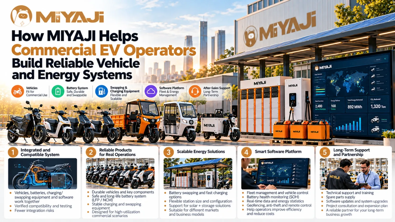 How MIYAJI Helps Commercial EV Operators Build Reliable Vehicle and Energy Systems
