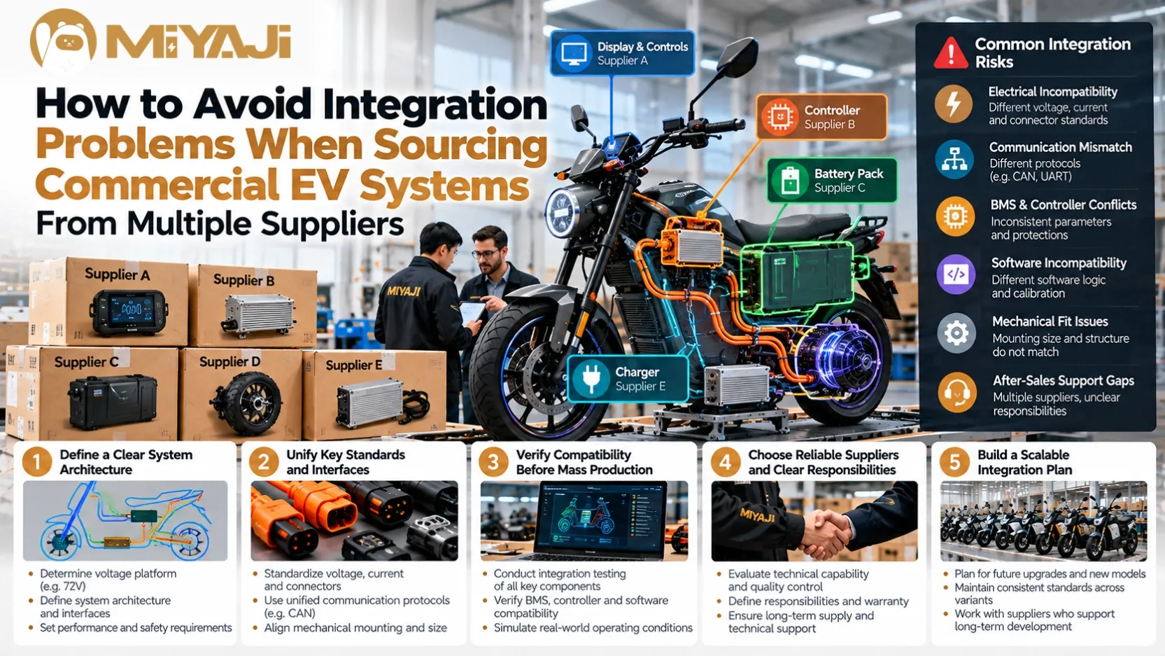 How to Avoid Integration Problems When Sourcing Commercial EV Systems From Multiple Suppliers