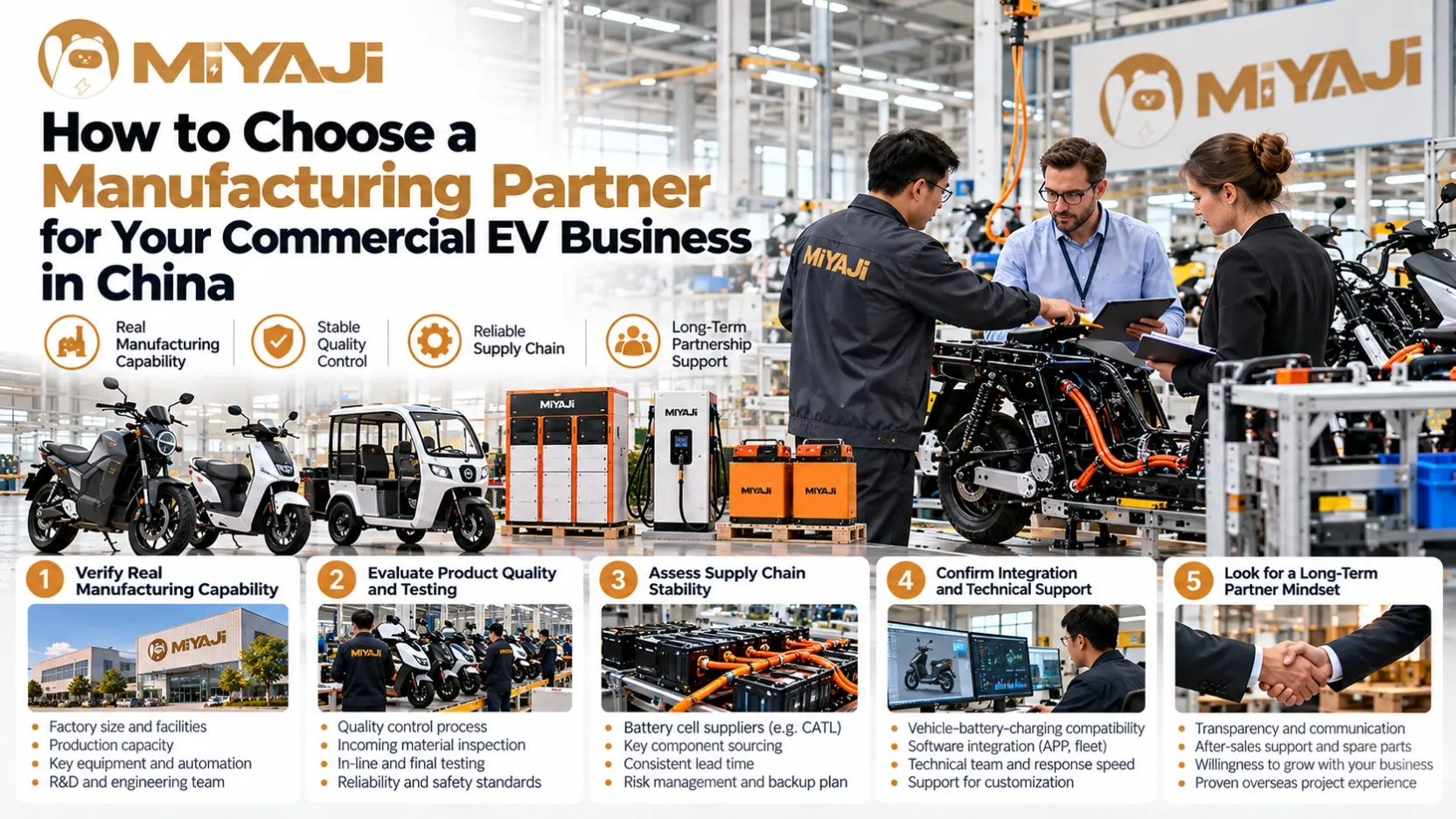 How to Choose a Manufacturing Partner for Your Commercial EV Business in China