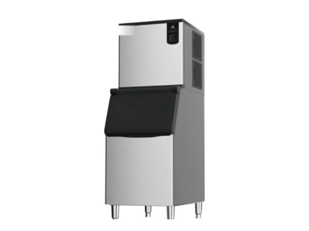 Commercial modular cube ice machine 190kg per day with 180kg storage bin ice head and bin