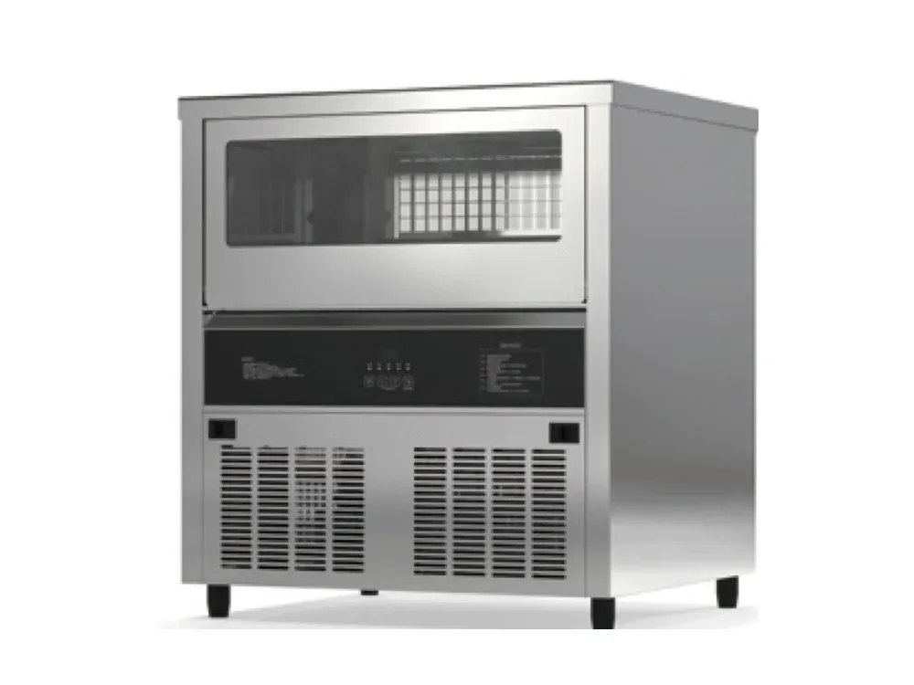 High capacity commercial undercounter ice machine 118kg per day full cube ice for busy bars