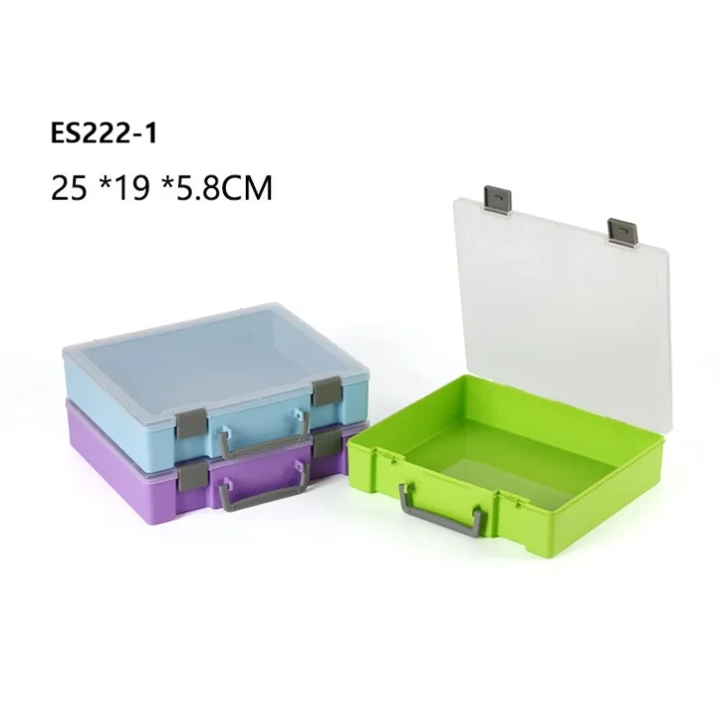 Large Capacity Plastic Storage Box with Handle-ES222-1 25X19X5.8CM