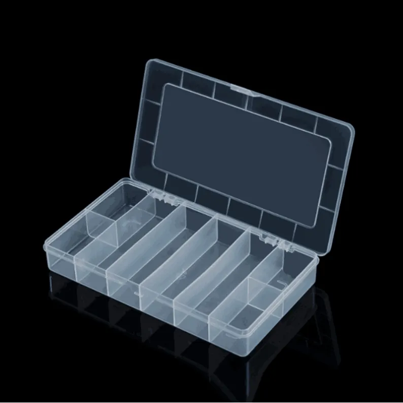 ES105 - Fixed 8 Compartment Plastic Storage Box-