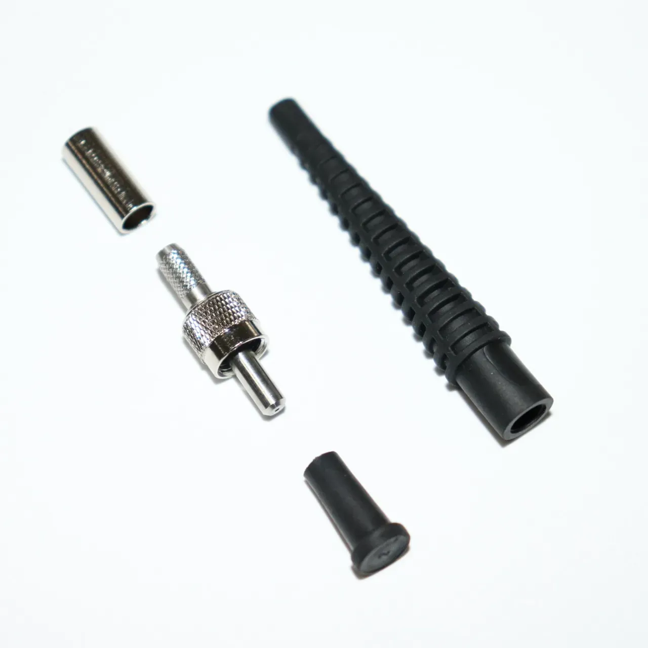 SMA Fiber Optic Connector with Knurled Nut Easy-Grip Threaded Optical Termination