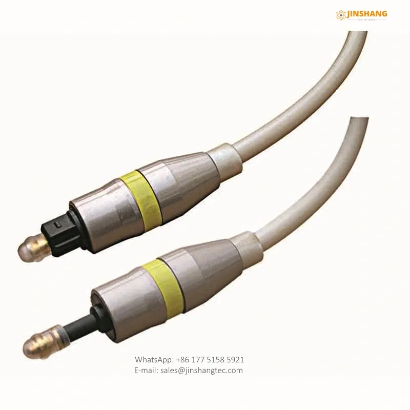 FEV-FO517 Silver Toslink Cable with Color Identification Rings for Digital Optical Audio Links