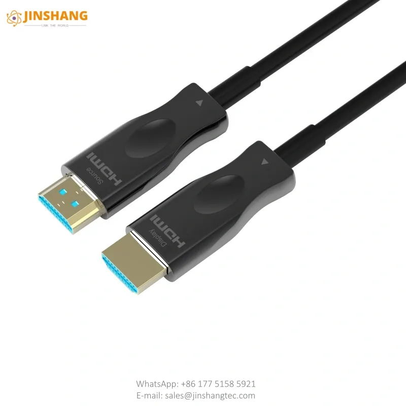 Slim Silver 4K HDMI Active Optical Cable