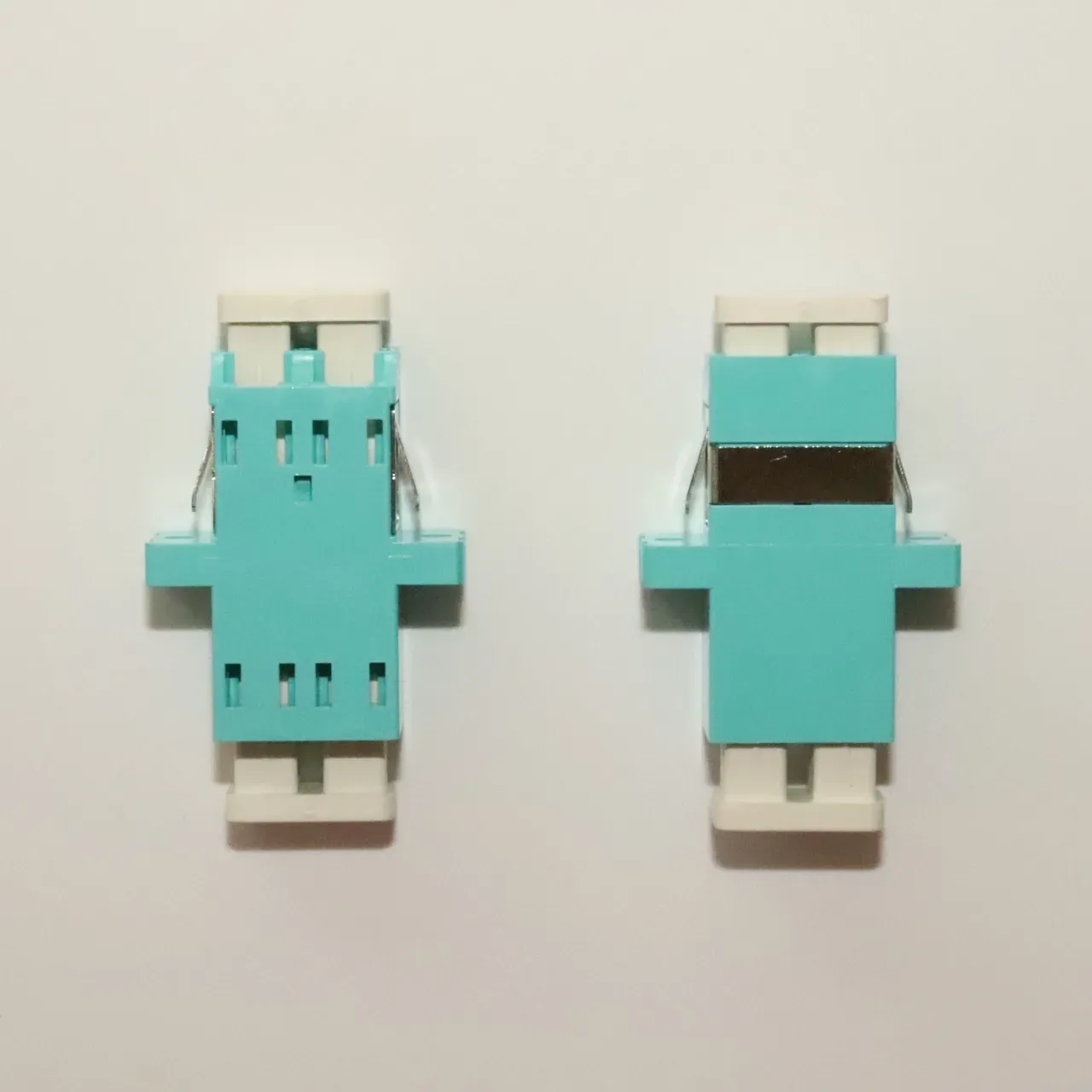 LC Duplex Fiber Optic Adapter Compact Two-Channel Panel Coupler