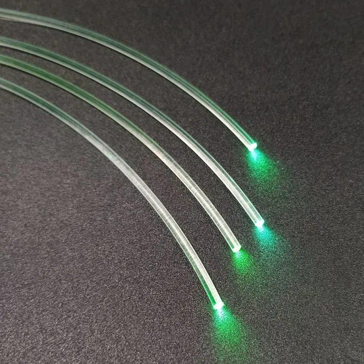 SK80 detail pmma end glow fiber