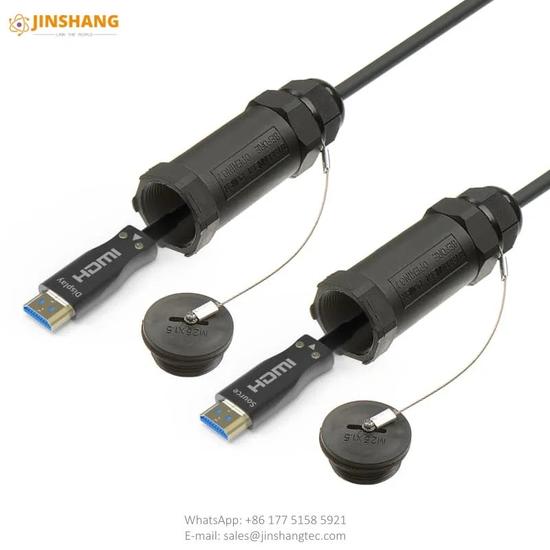 Waterproof Armored HDMI 2.1 AOC for Outdoor Rental and Staging
