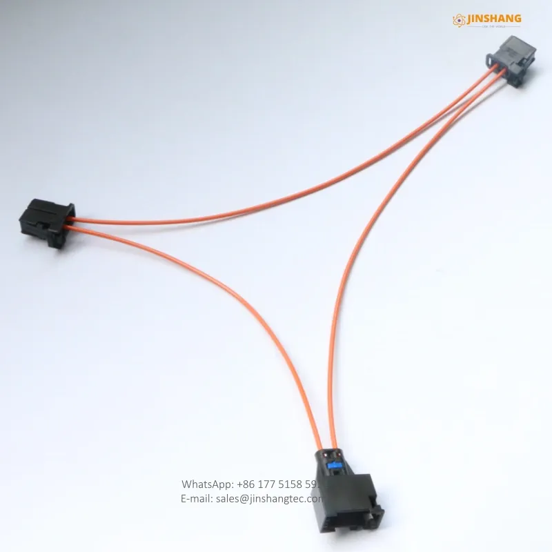 Automotive MOST Fiber Optic Y-Splitter and Cable Adapter — OEM Cable Assembly
