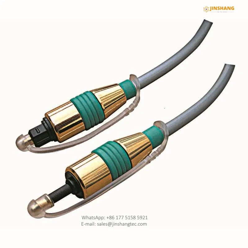FEV-FO513 Green-Accent Premium Toslink Optical Audio Cable for Digital Optical Audio Links