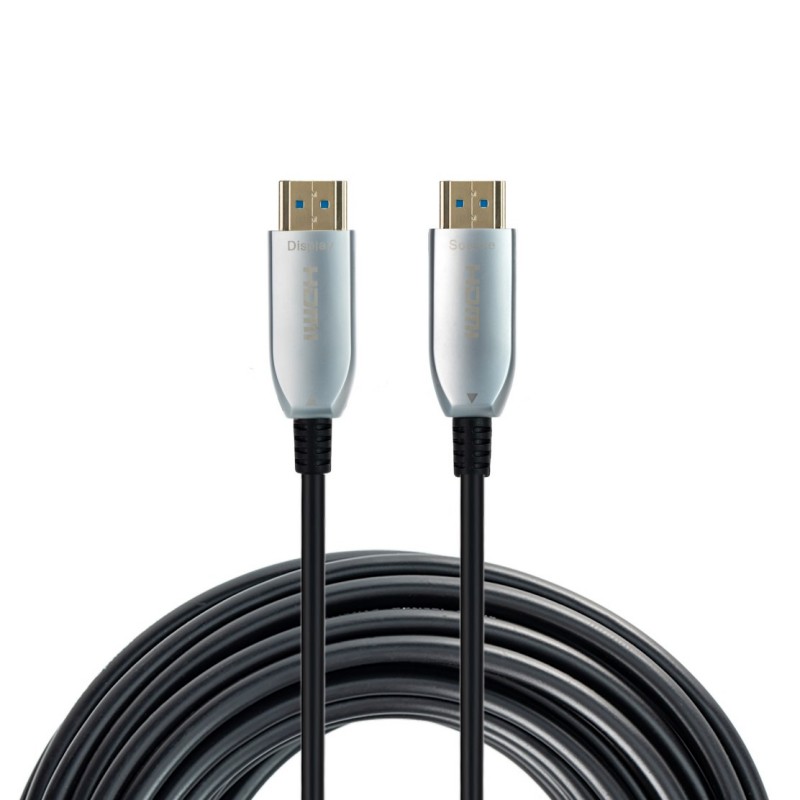 Silver Tapered HDMI Active Optical Cable