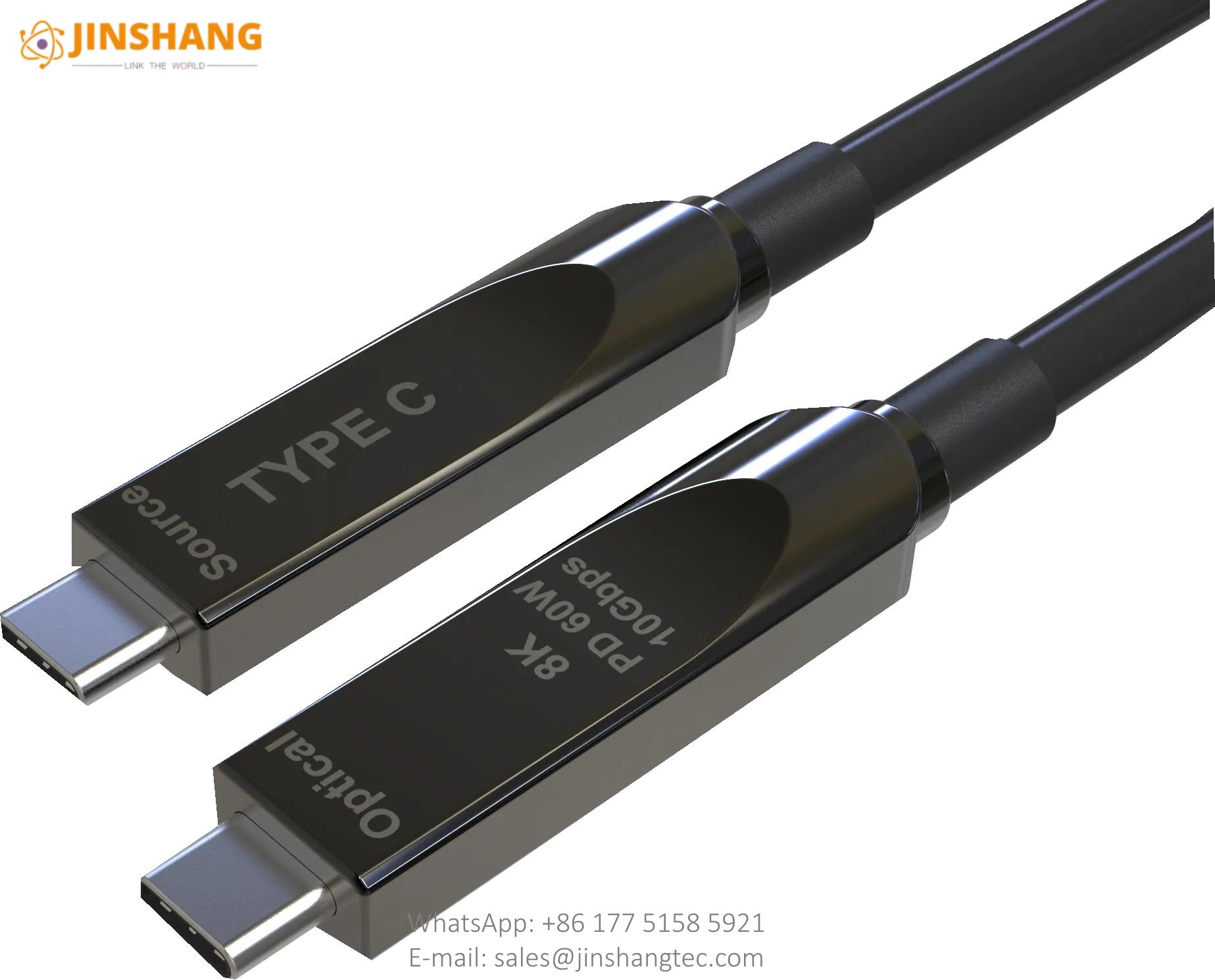 USB-C Full Function Active Optical Cable 10Gbps